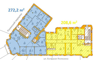 Якиманка Б. ул, д 17/2 стр 1, Москва 2 272.0  Аренда