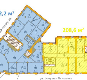 Якиманка Б. ул, д 17/2 стр 1, Москва 2 272.0  Аренда