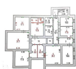 Чернышевского пер, д 8 стр 1, стр. 2 Москва Диапазон 957.0  Продажа