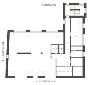 Казачий 2-й пер, д 3 стр 1, Москва  Здание целиком 1074.0  Продажа