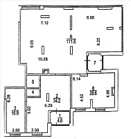 Циолковского ул, д 7, Москва 2 206.0  Аренда