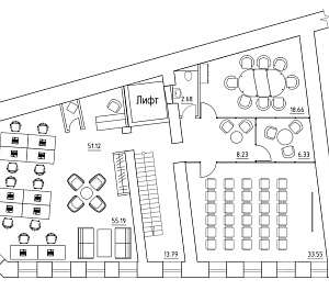 Custos LOFT Tverskaya Многоярусный блок 1335.0  Аренда