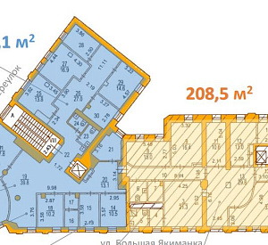 Якиманка Б. ул, д 17/2 стр 1, Москва 4 209.0  Аренда