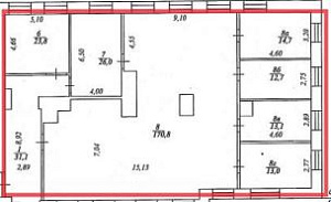 Тессинский пер, д 5 стр 1, Москва 4 305.0  Аренда
